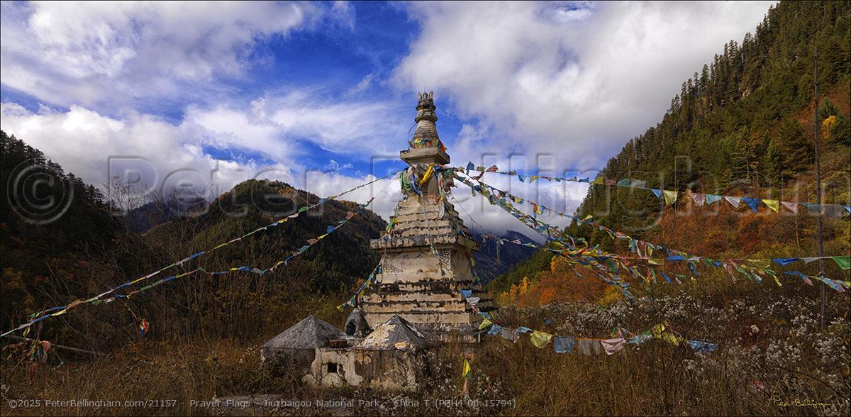 Peter Bellingham Photography Prayer Flags - Jiuzhaigou National Park - China T (PBH4 00 15794)